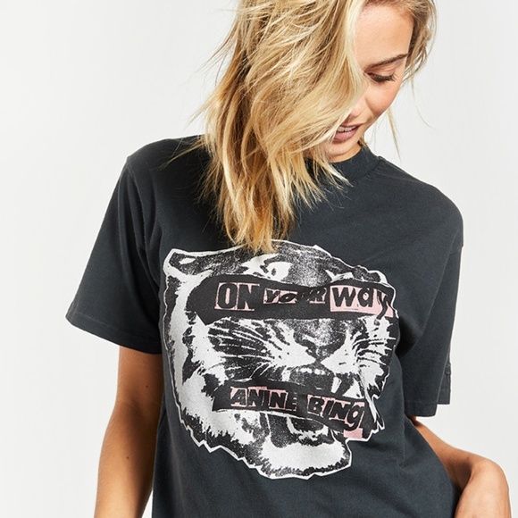 *SOLD* NEW Anine Bing Tiger Tee Large - Picture 2 of 6